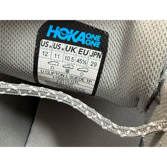 Hoka One One Clifton L Elite Terrain System Galactic Grey 1150910/GTL Mens 12 main image 4